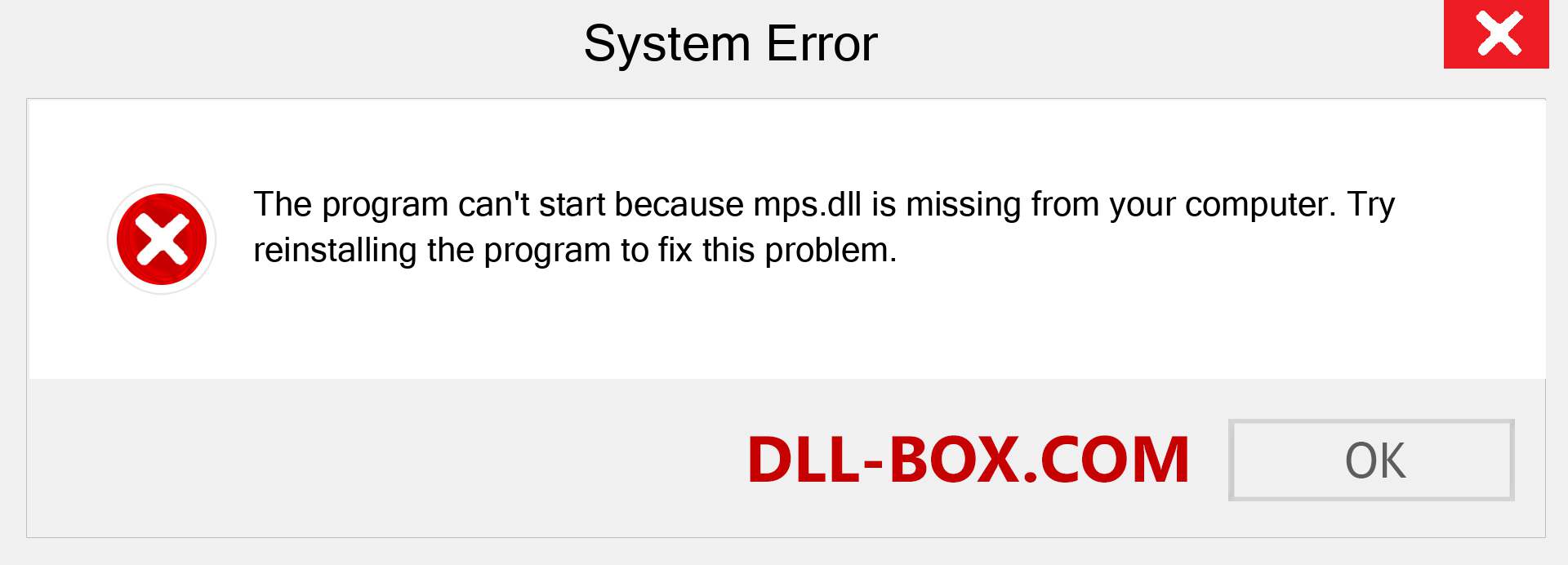  mps.dll file is missing?. Download for Windows 7, 8, 10 - Fix  mps dll Missing Error on Windows, photos, images